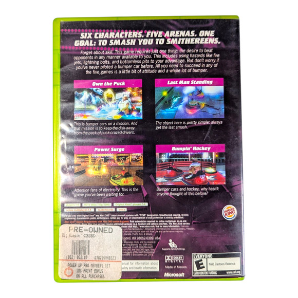 Burger King - Video Game - Big Bumpin - X Box 360 - Used Good Condition - Picture 4 of 4